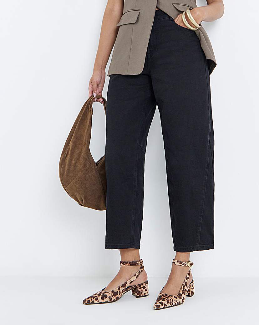 Ankle Strap Block Heel Wide
