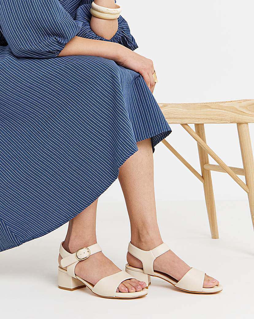 Two Part Block Heel Wide