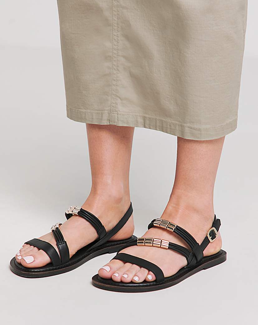 Leather Gladiator Sandal EEE Fit