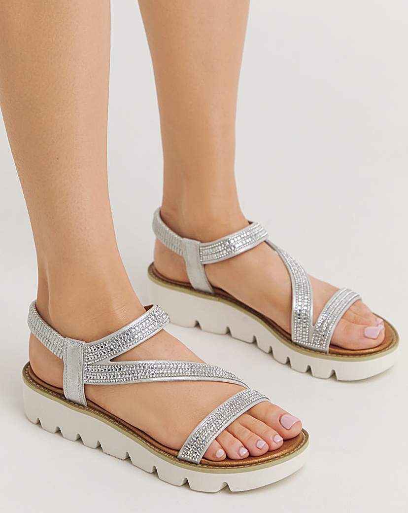 Heavenly Feet Fresco Sandals Ex Wide Fit