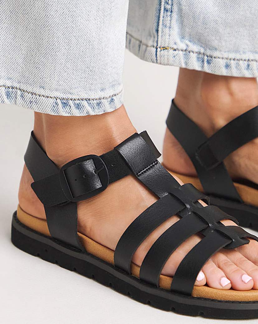 Heavenly Feet Saltwater Sandals Wide Fit