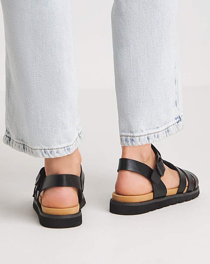 Heavenly Feet Saltwater Sandals Wide Fit