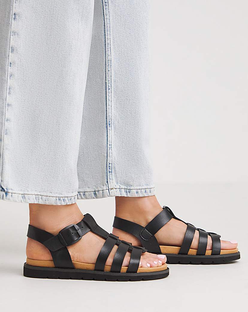 Heavenly Feet Saltwater Sandals Wide Fit