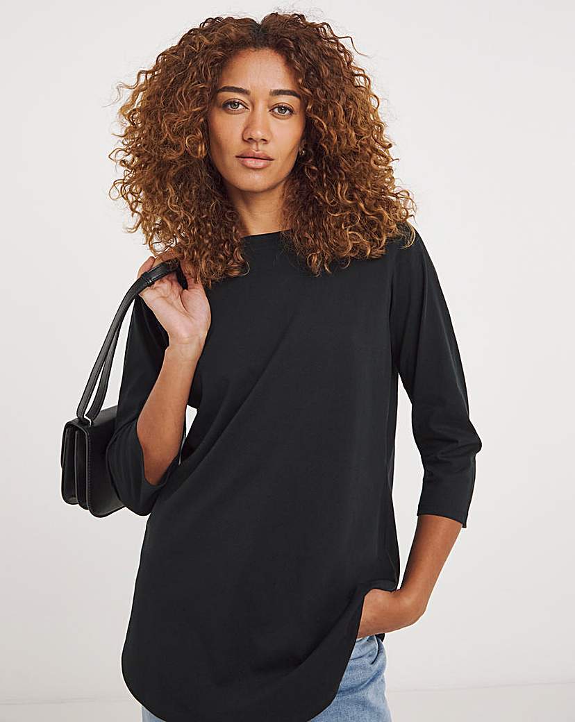 The Longline Long Sleeve Curved Hem