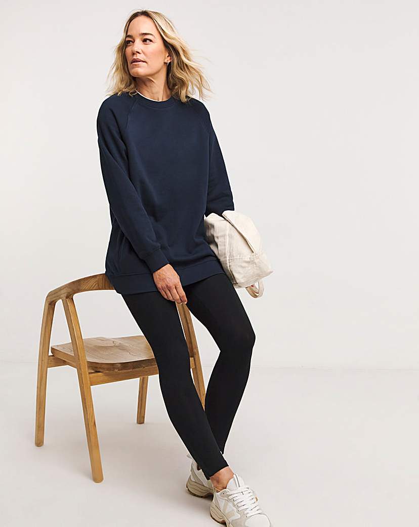 Side Pocket Longline Sweatshirt