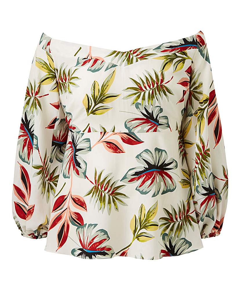 Image of Lovedrobe Bardot Flare Sleeve Top