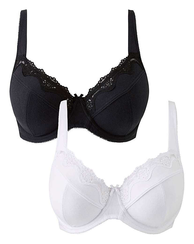 Image of 2 Pack Sarah Full Cup Wired Bras