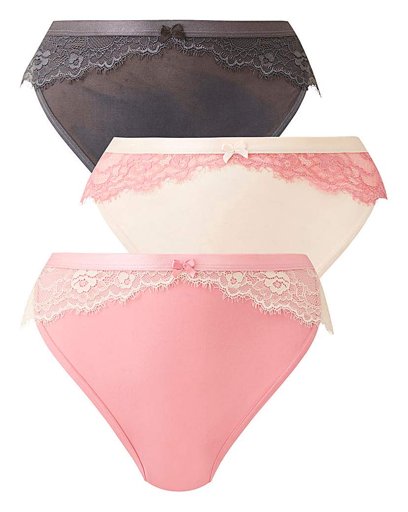 Image of 3 Pack Lace Micro Rose Multi Brazilian