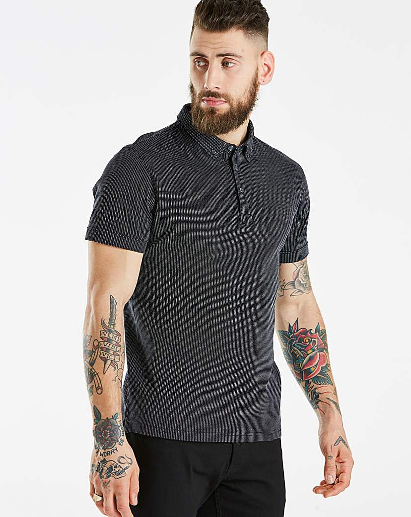 Image of J By Jasper Conran 3 Col Birdseye Polo