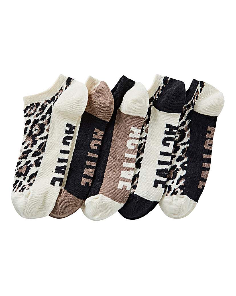 Image of 5 Pack Active Trainer Liner Socks