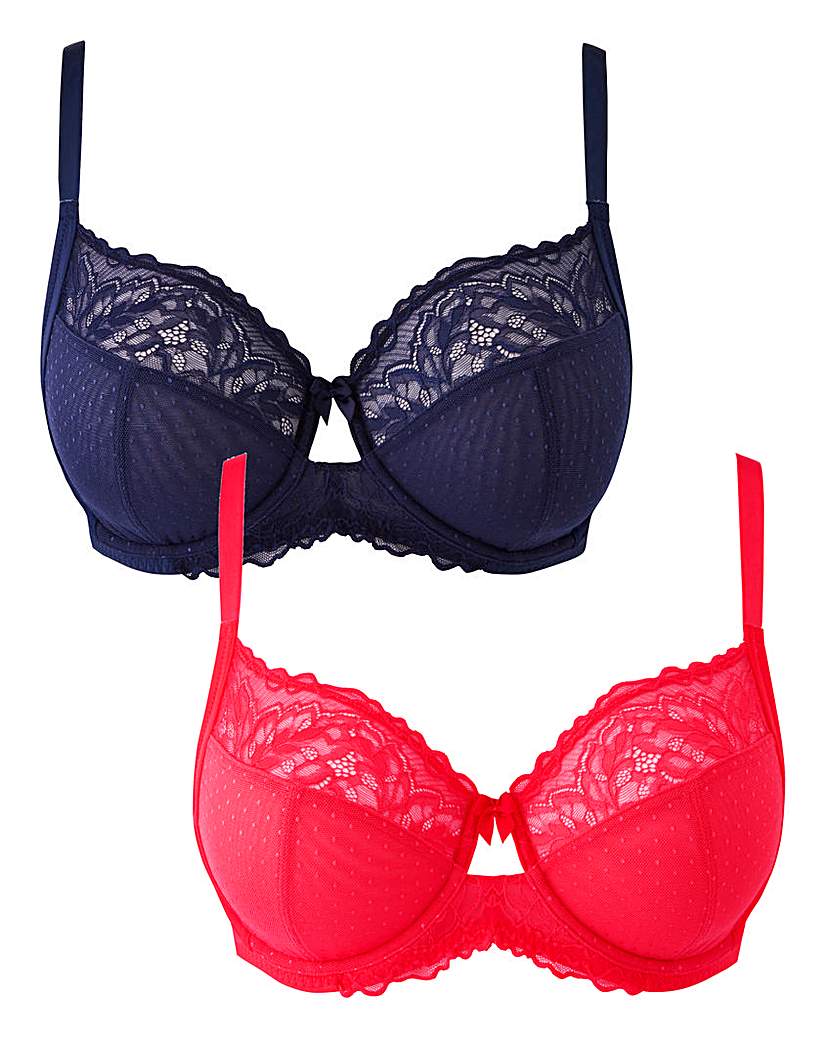 Image of 2Pack Eva Lace Full Cup Bras