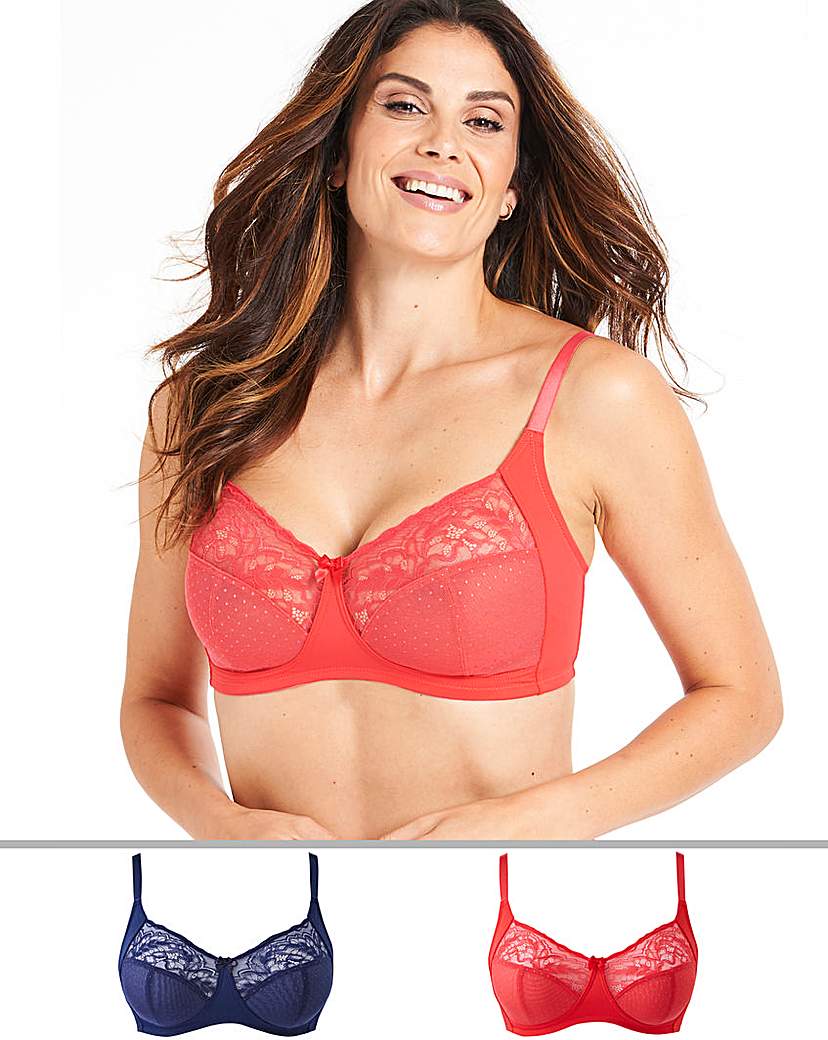 Image of 2Pack Eva Lace Non Wired Bras