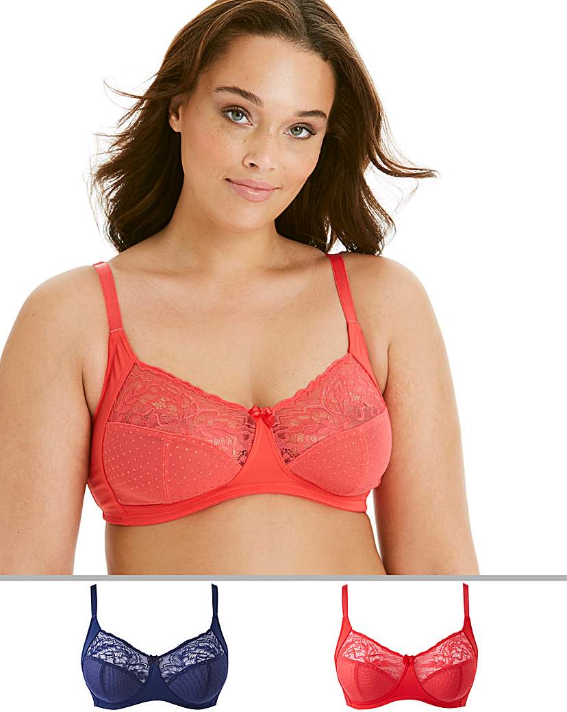 Image of 2Pack Eva Lace Non Wired Bras