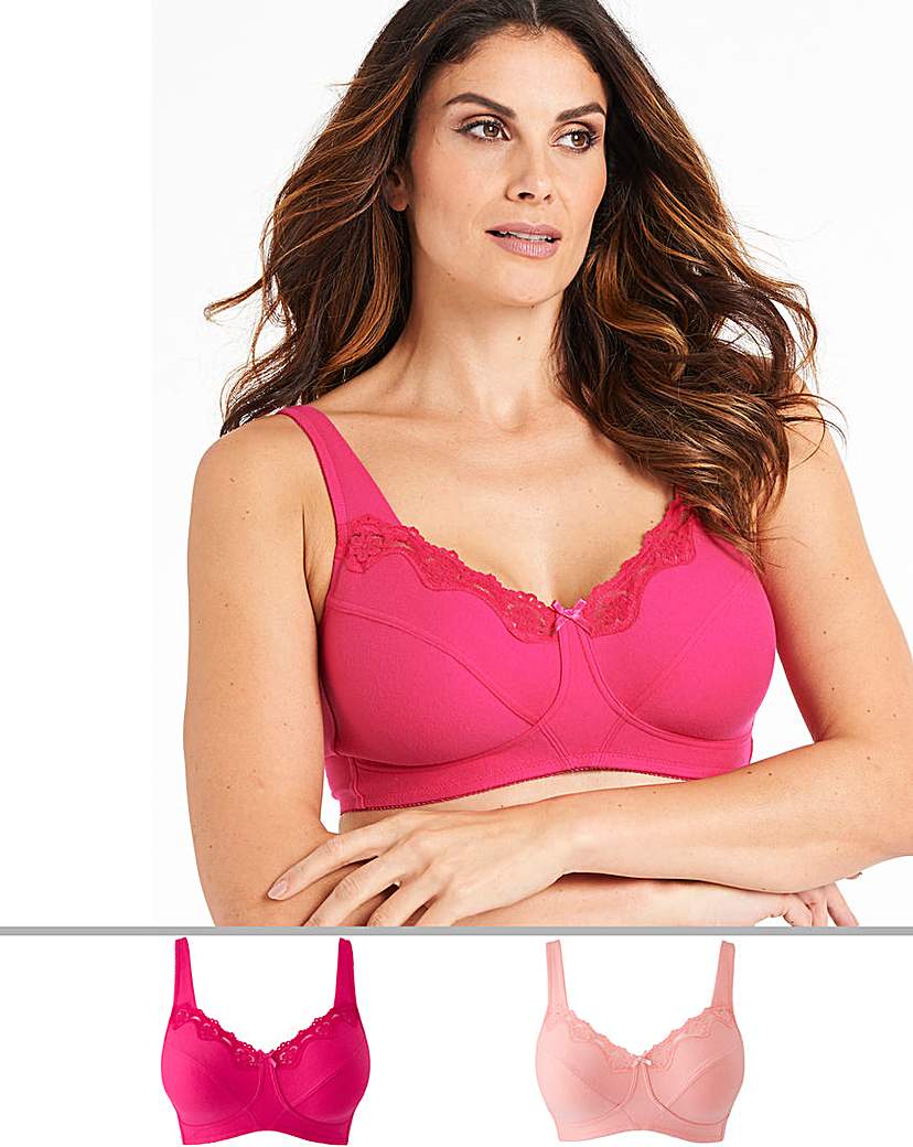 Image of 2Pack Sarah Full Cup Non Wired Bras