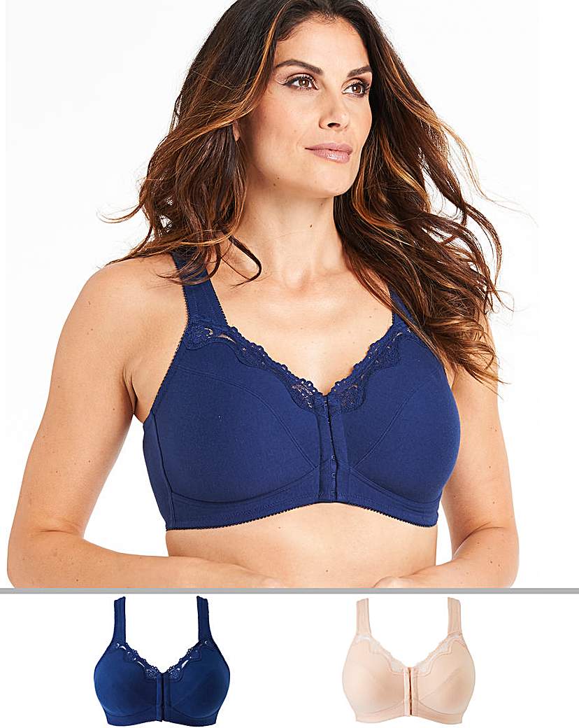 Image of 2Pack Sarah Front Fastening Bras