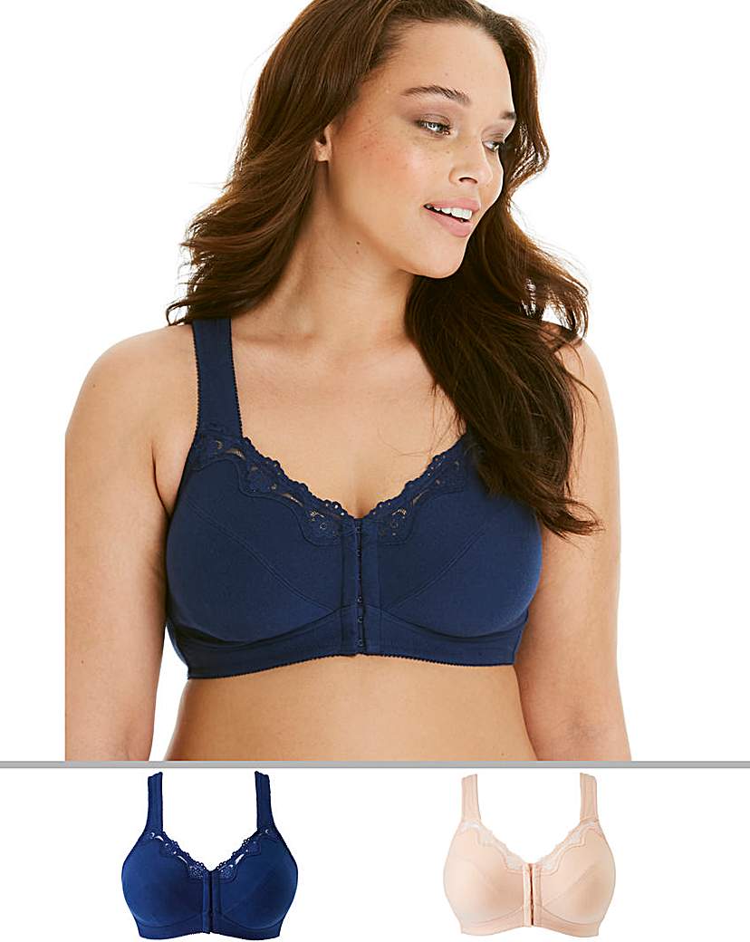 Image of 2Pack Sarah Front Fastening Bras