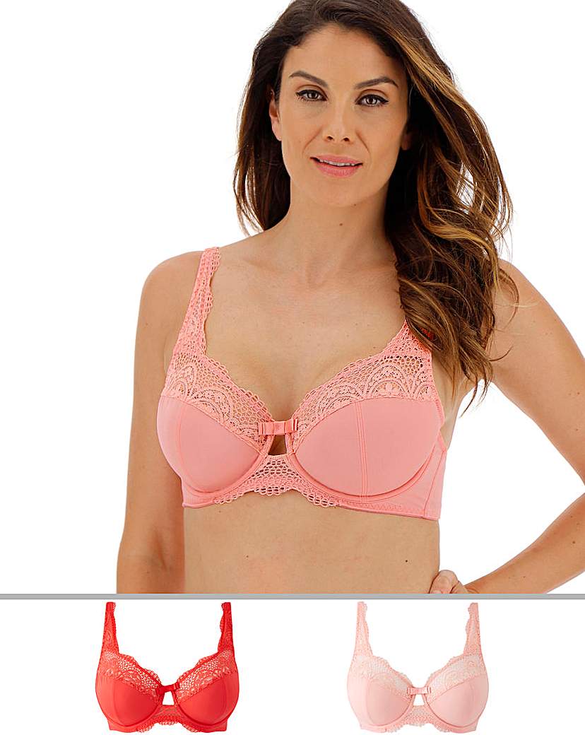 Image of 2Pack Lottie Lace Full Cup Wired Bras