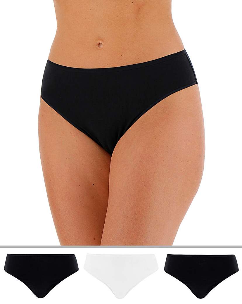 Image of 3pk Supersoft Model High Leg Midi Briefs