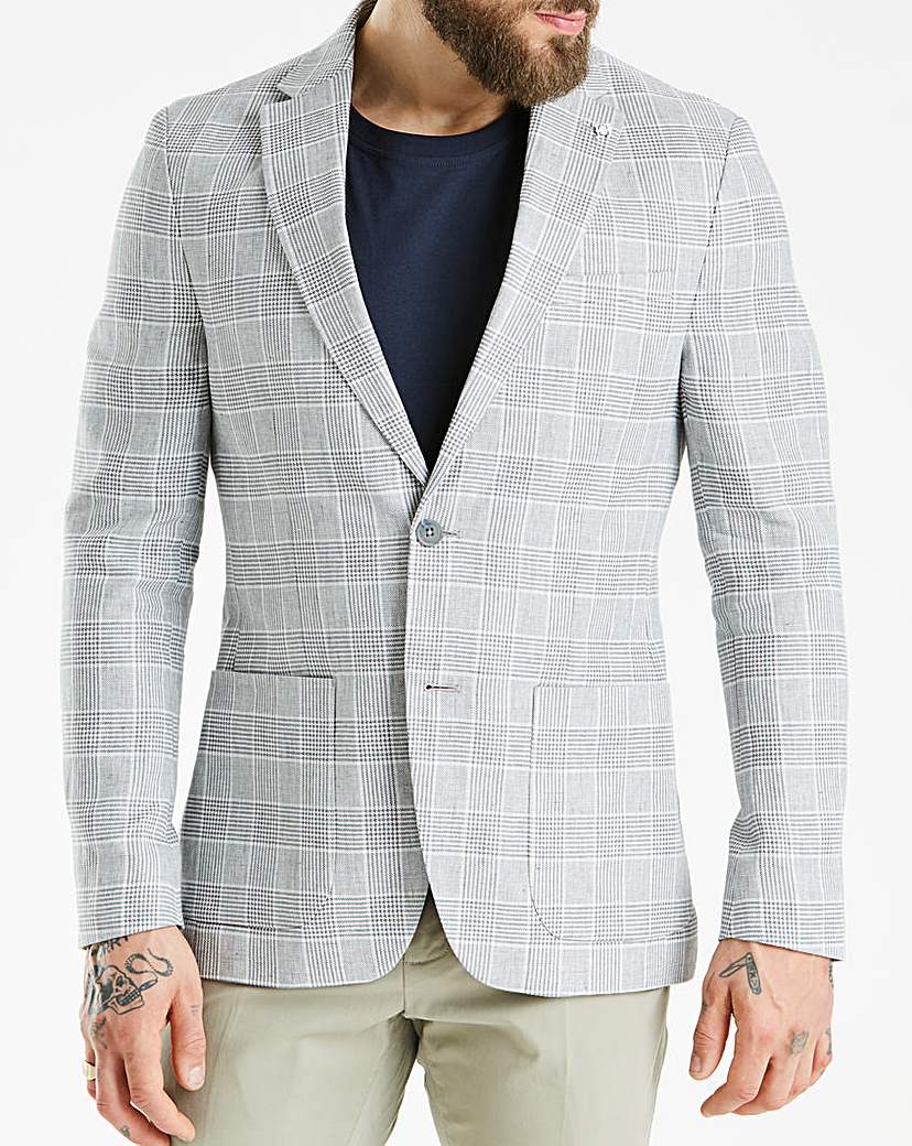Hammond & Co Grey POW Linen Blazer