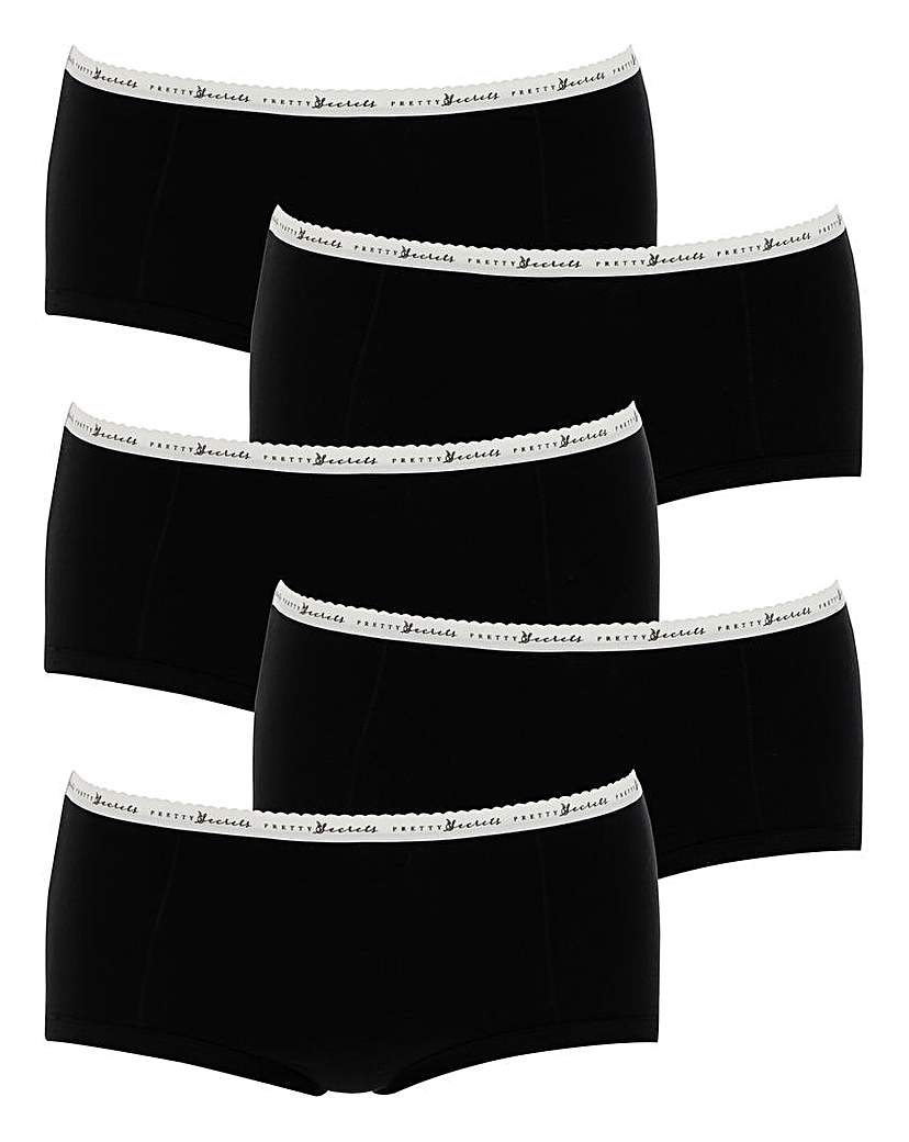 Image of 5 Pack Pretty Secrets Marl Banded Shorts