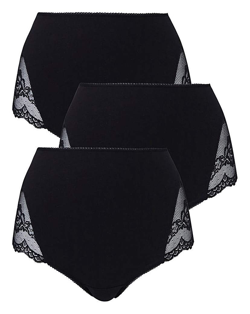 Image of 3 Pack Marl & Lace Full Fit Briefs