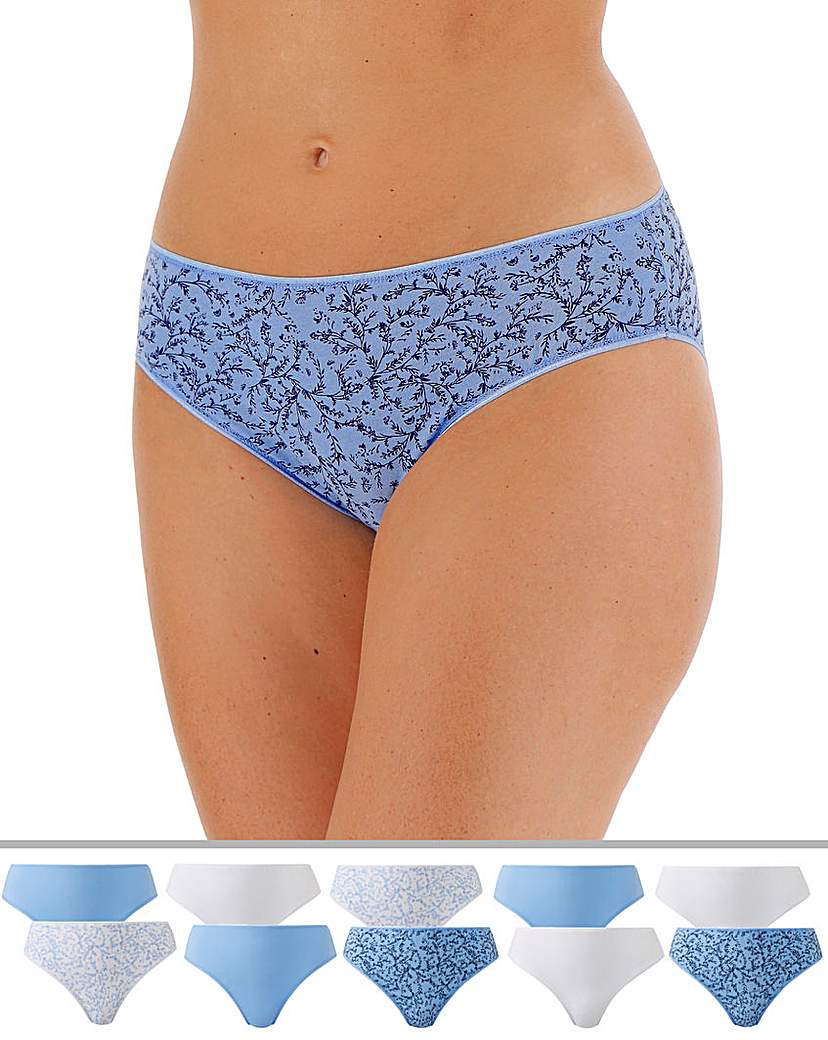 Image of 10 Pack High Leg Midi Briefs