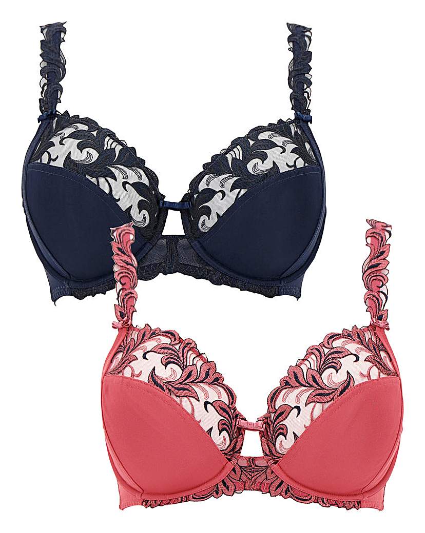 Image of 2Pack Flora Full Cup Bras