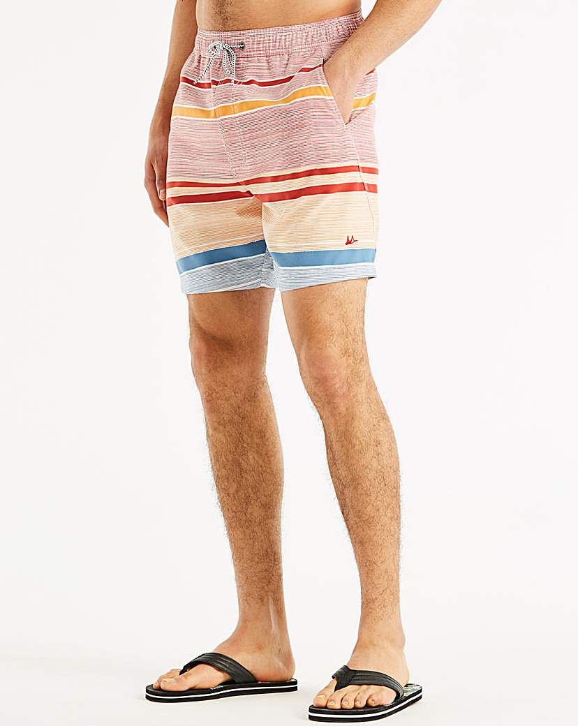 Mantaray Red Stripe Swimshorts