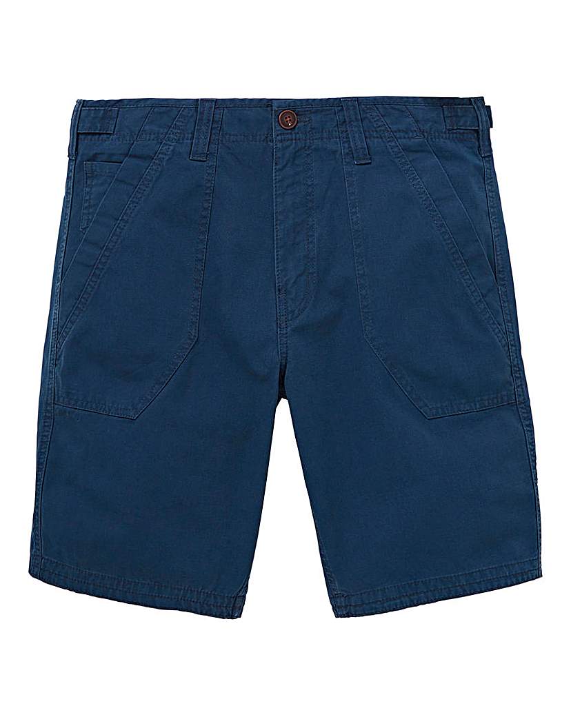 Mantaray Navy Slub Fatigue Shorts