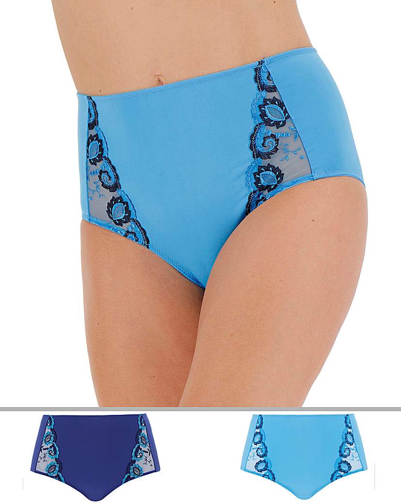 Image of 2Pk Joanna Embroidered Full Fit Briefs