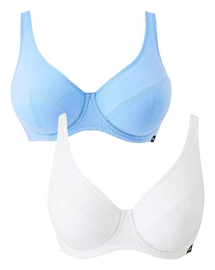 Image of 2 Pack Slimma Cotton Full Cup Bras