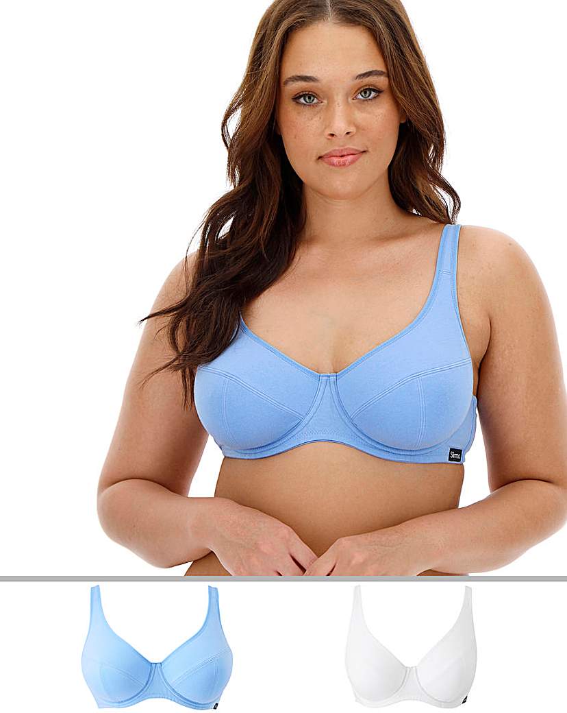 Image of 2 Pack Slimma Cotton Full Cup Bras