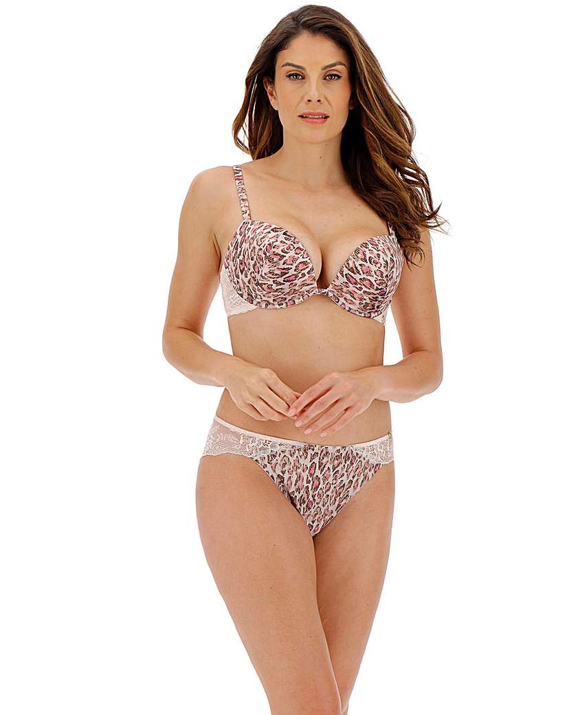 Image of Joanna Hope Animal Print Plunge Bra