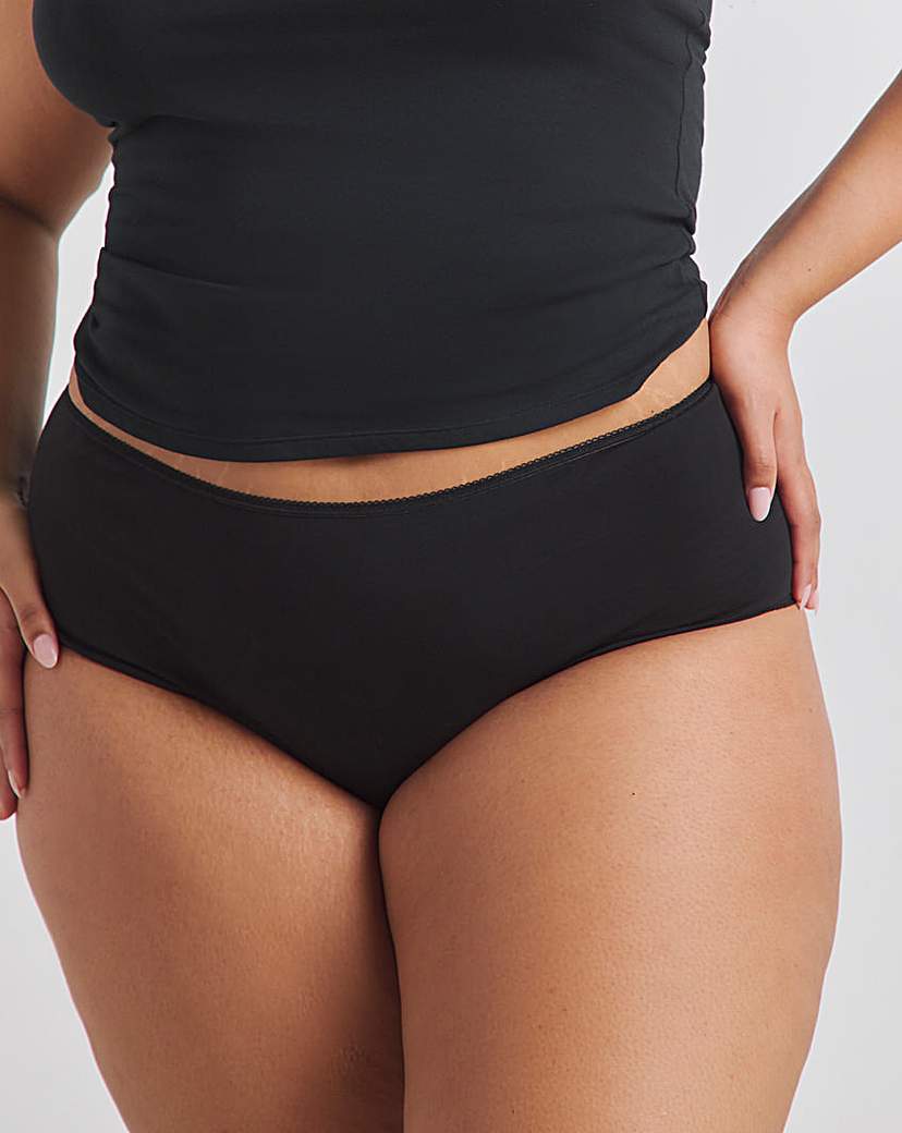 4 Pack Black Full Fit Knickers