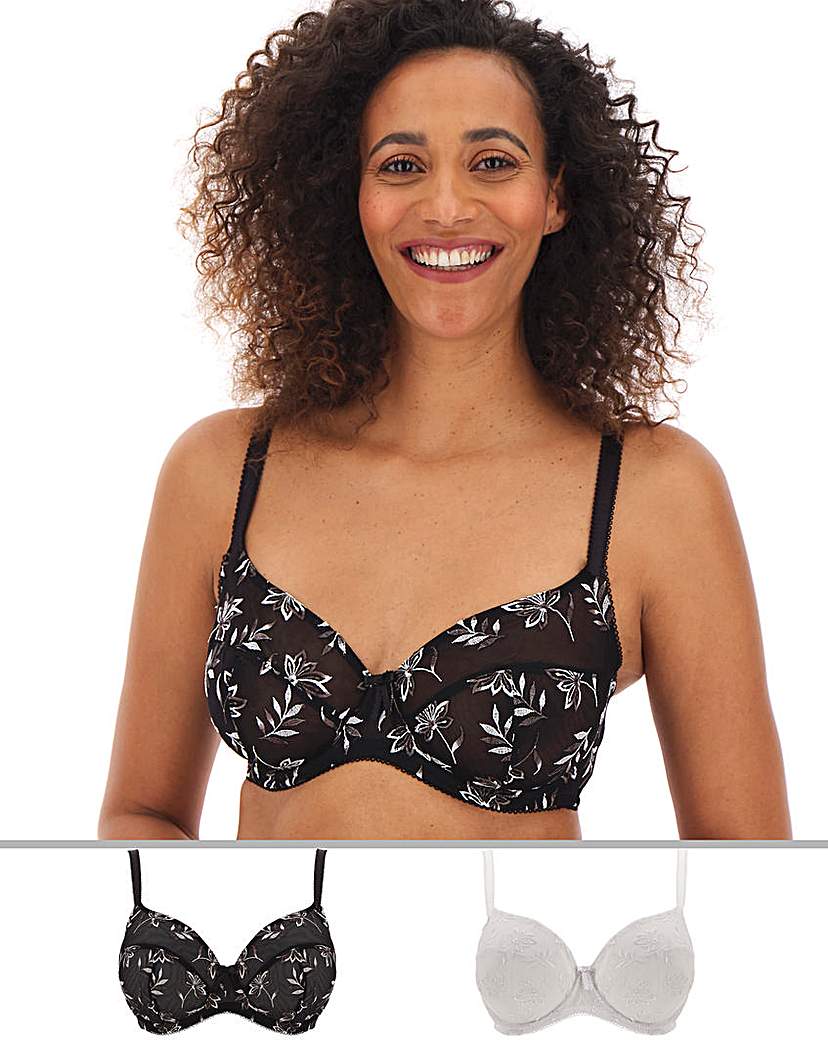 Image of Pack Chrissie Emb Balcony Bras