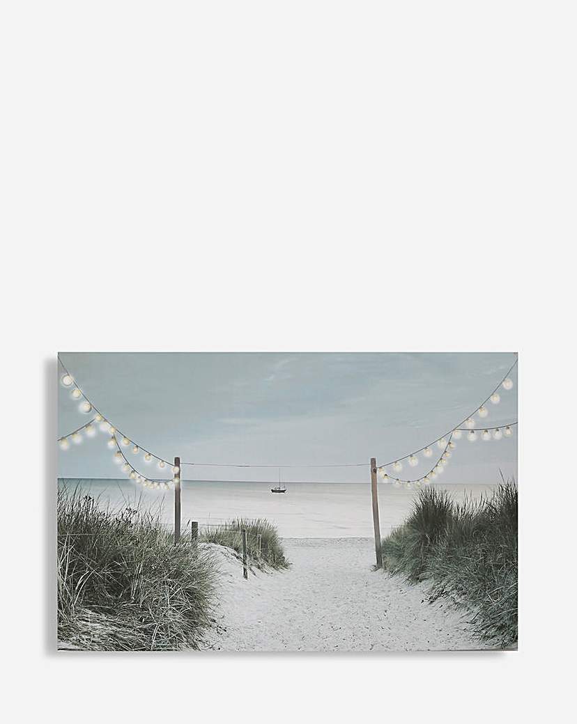 Shore Stroll LED Canvas