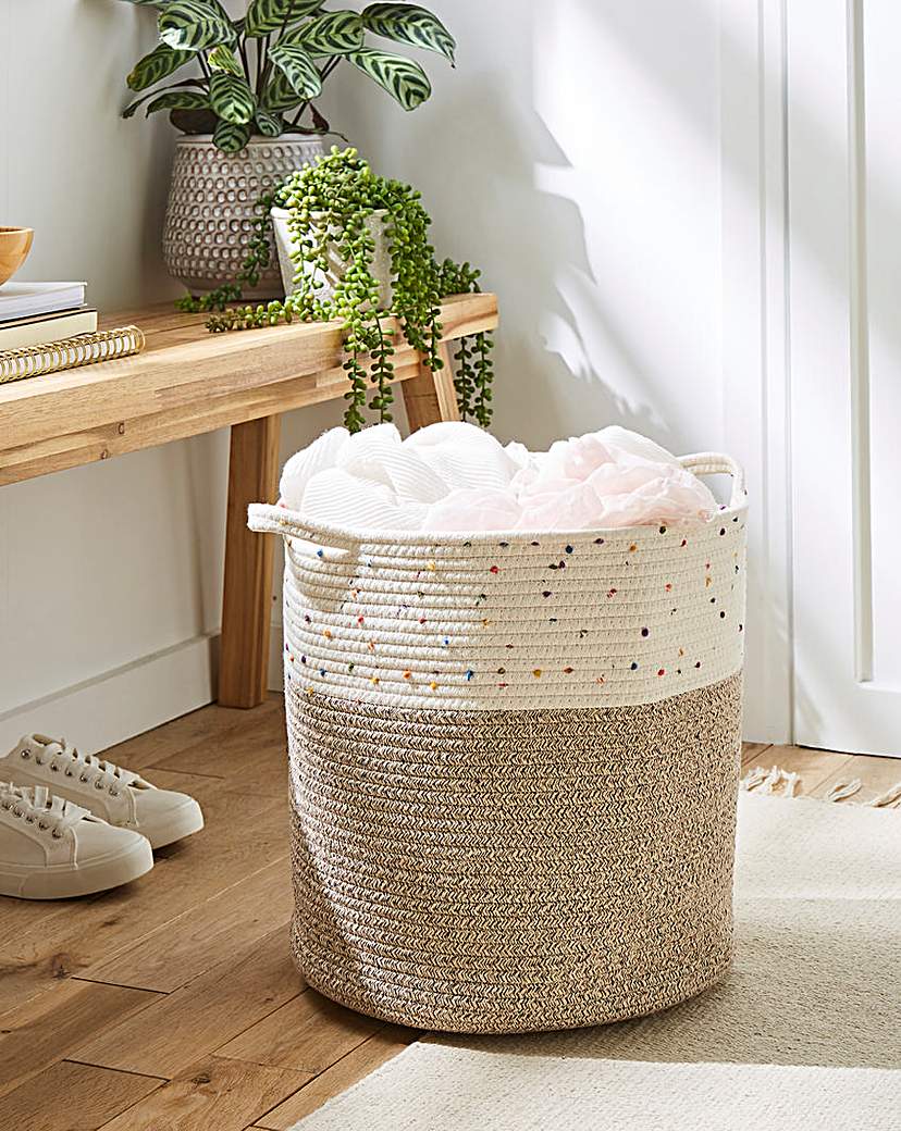 Julipa Storage Basket with Speckles