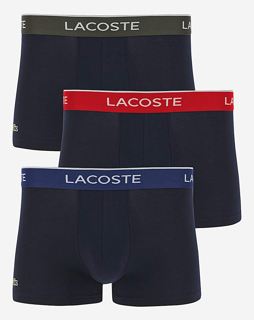Image of Lacoste 3 Pack Multi Colour Bank Trunk