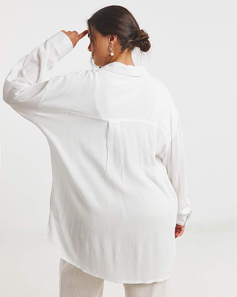White Crinkle Shirt