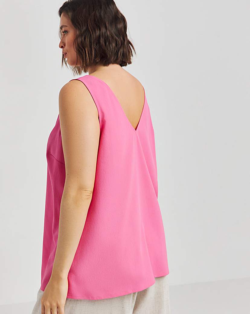 Pink V Neck Vest