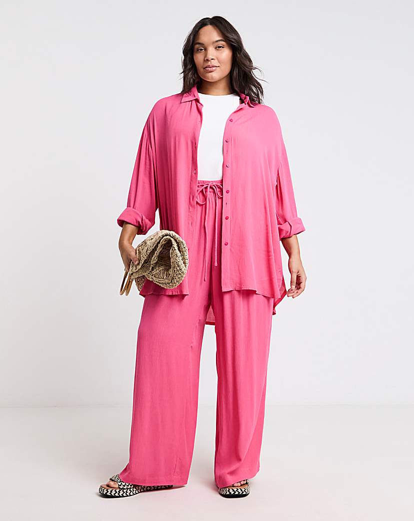 Pink Crinkle Shirt