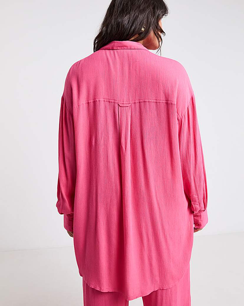 Pink Crinkle Shirt