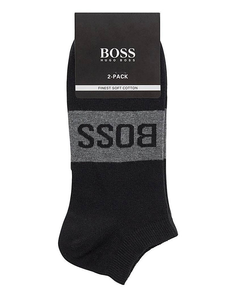Image of BOSS 2 Pack Logo Ankle Socks