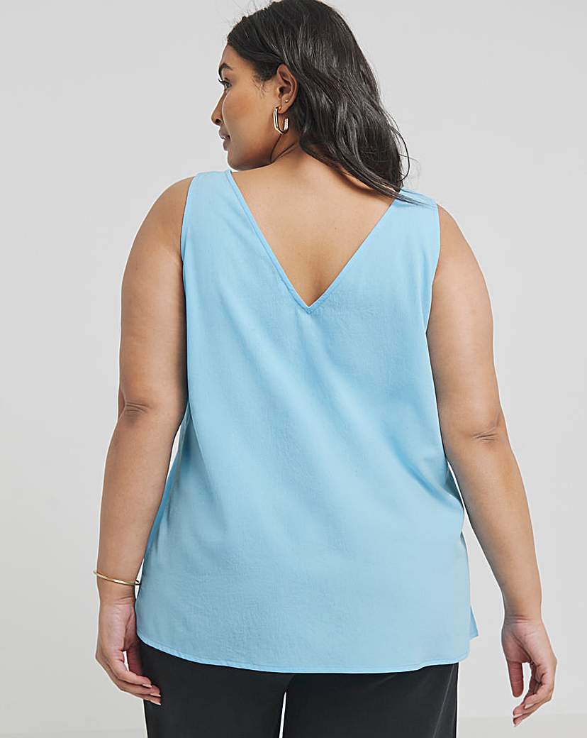 Blue V Neck Vest