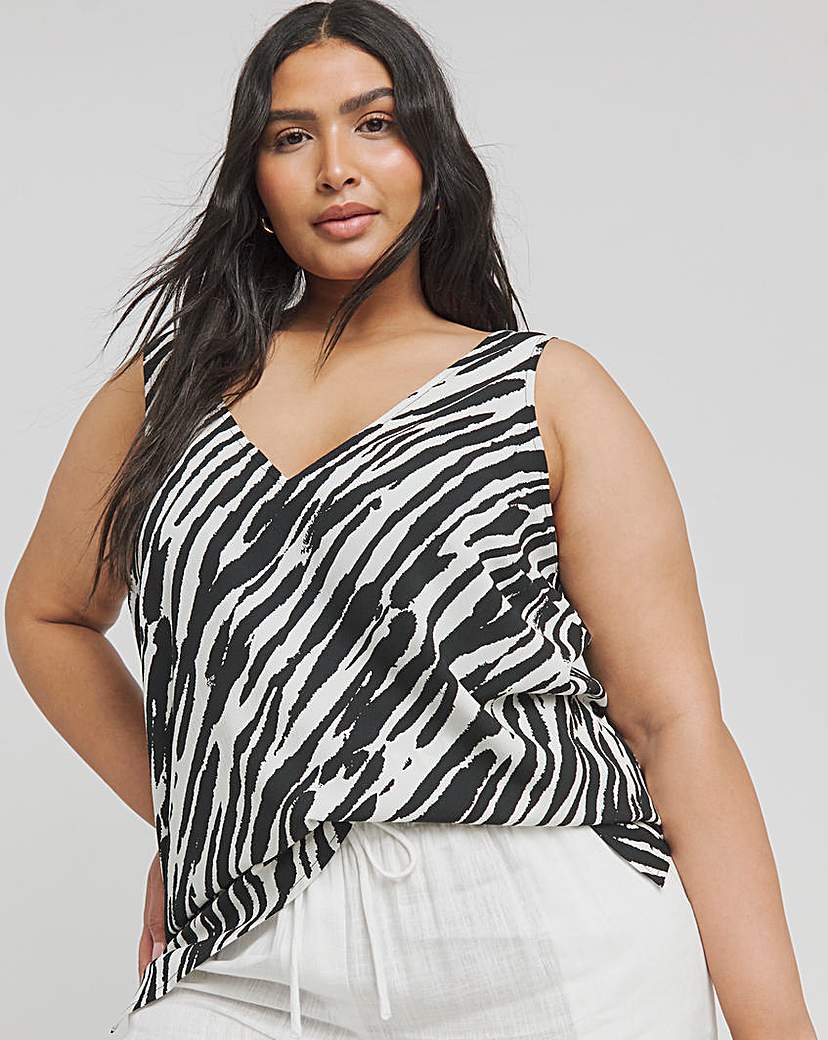Zebra V Neck Vest