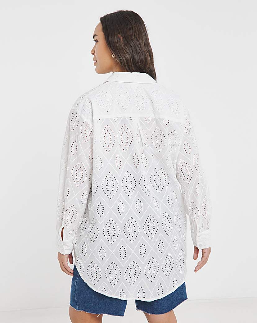 White Broderie Shirt