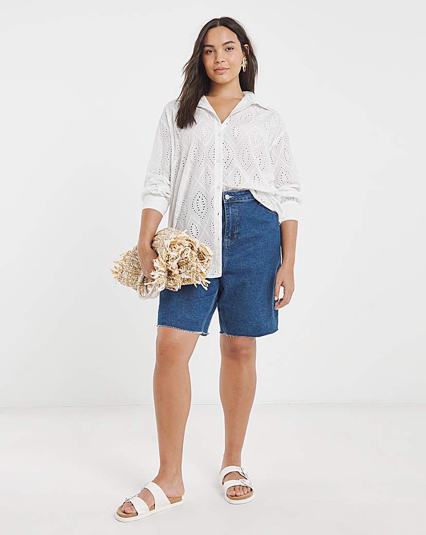 White Broderie Shirt