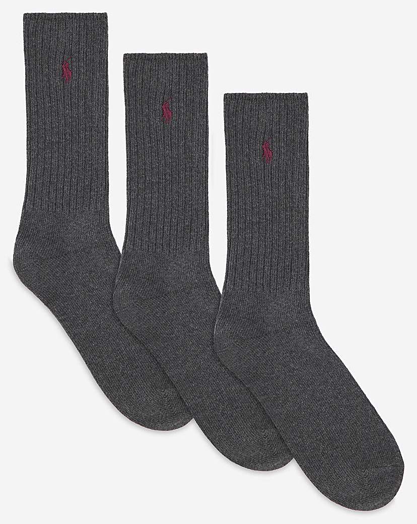 Image of Polo Ralph Lauren 3 Pack Crew Socks