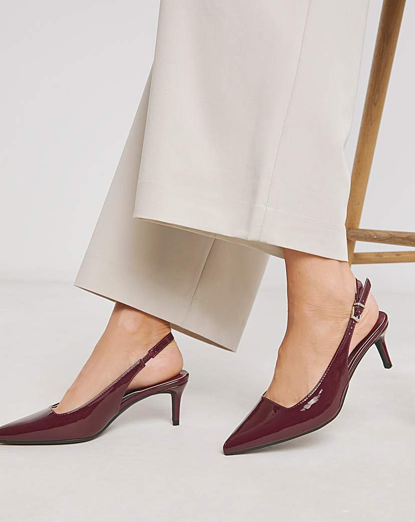 New In - Pointed Toe Slingback ExWide