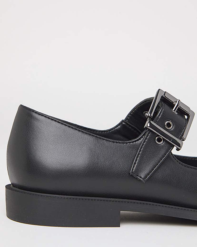 Square Toe Mary Jane Wide
